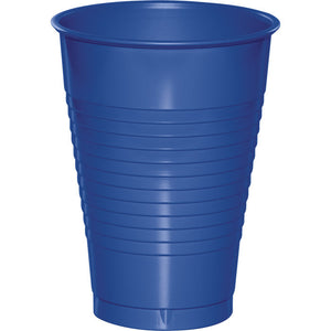 Bulk 240ct Cobalt Blue 12 oz Plastic Cups 