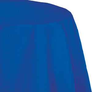 Cobalt Tablecover, Octy Round 82" Polylined Tissue by Creative Converting