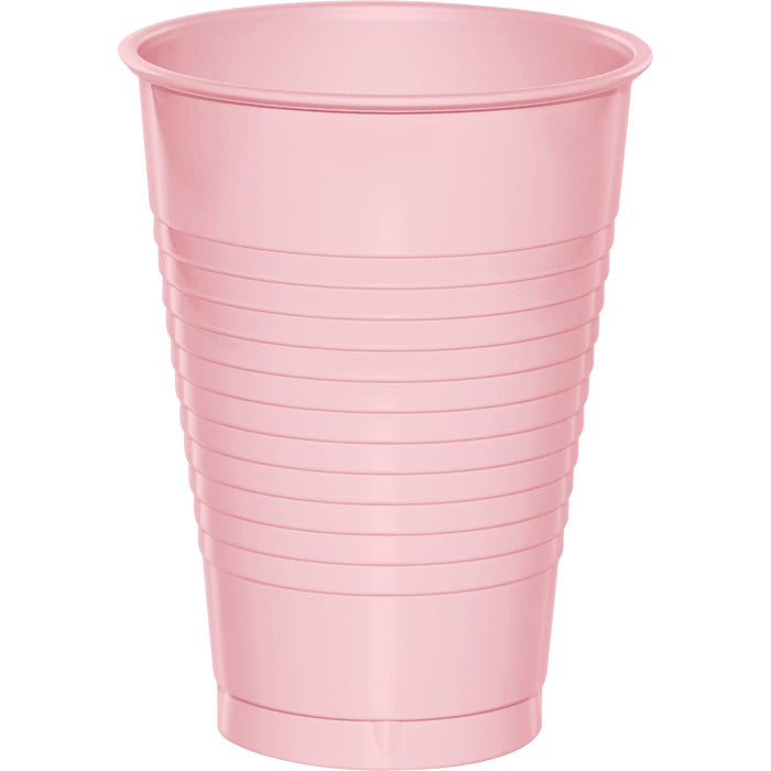 Bulk 240ct Classic Pink 12 oz Plastic Cups 