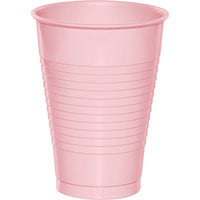 Bulk 240ct Classic Pink 12 oz Plastic Cups 