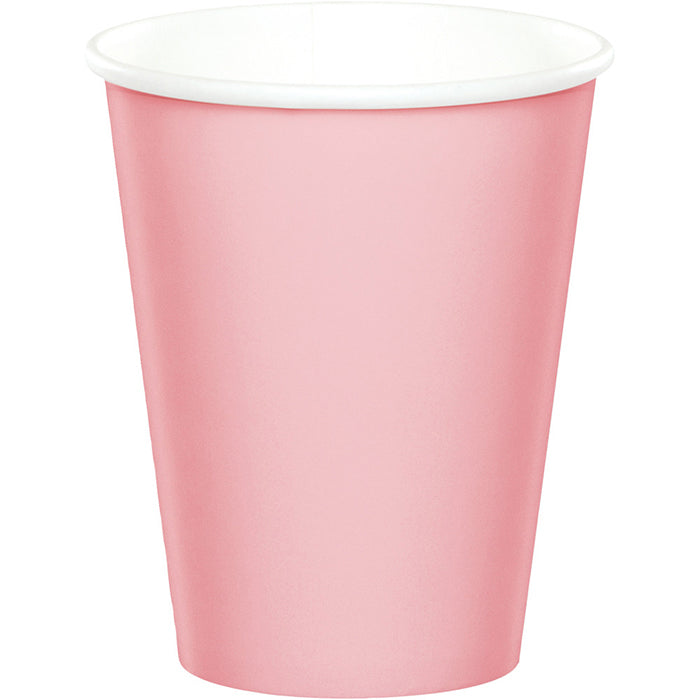 Bulk 96ct Classic Pink Value Friendly 9 oz Hot & Cold Cups 