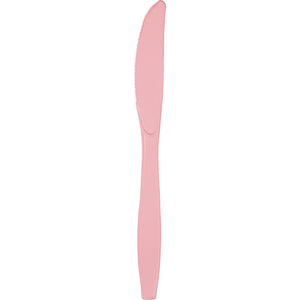 Bulk 600ct Classic Pink Bulk Plastic Knives 