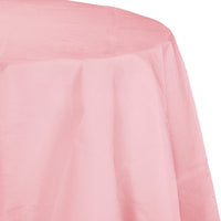 Bulk 12ct Classic Pink Round Paper Table Covers 82 inch 82 inch 