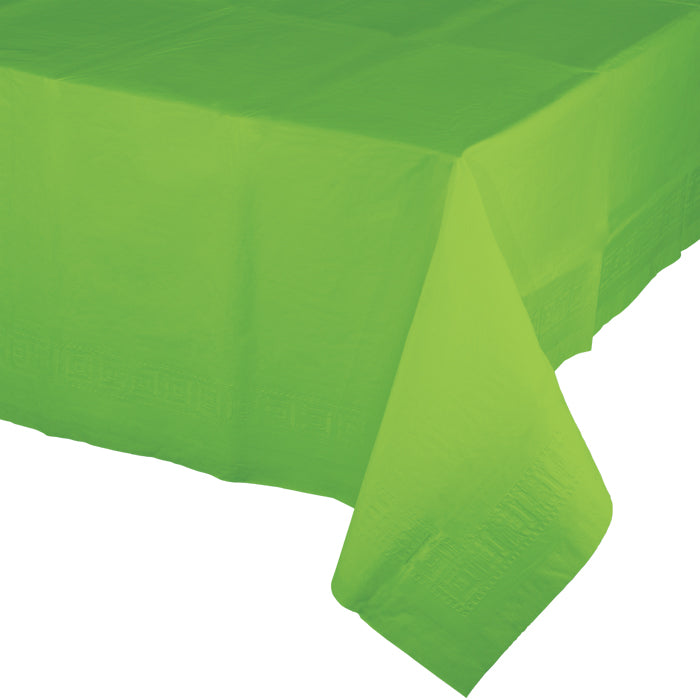 Bulk 6ct Fresh Lime Paper Table Covers 54" x 108" 