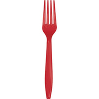 Bulk 288ct Classic Red Plastic Forks 