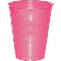 Bulk 240ct Candy Pink 16 oz Plastic Cups 