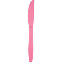 Bulk 288ct Candy Pink Plastic Knives 