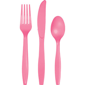 Candy Pink Assorted Cutlery, 18 ct by Creative Converting