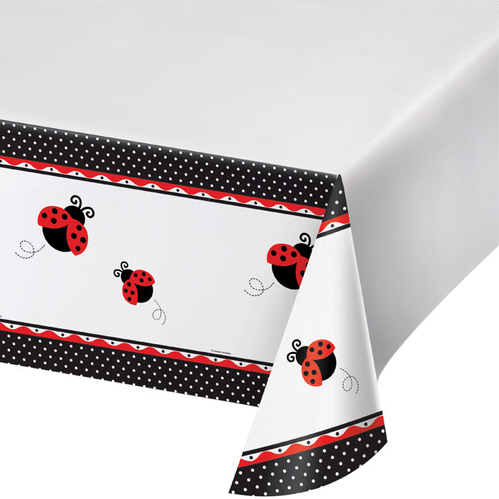 Ladybug Fancy Tablecover Plastic 54" X 108" by Creative Converting