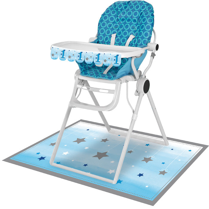 6ct Bulk One Little Star Boy High Chair Kits