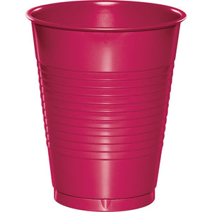Bulk 240ct Hot Magenta 16 oz Plastic Cups 