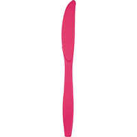 Bulk 288ct Hot Magenta Plastic Knives 