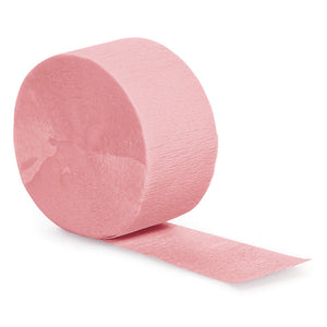 Classic Pink Crepe Streamers 81' by Creative Converting