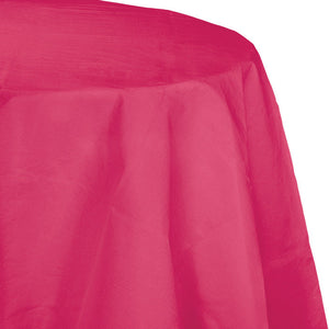 Bulk 12ct Hot Magenta Round Paper Table Covers 82 inch 