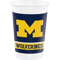 96ct Bulk University of Michigan 20 oz Plastic Cups