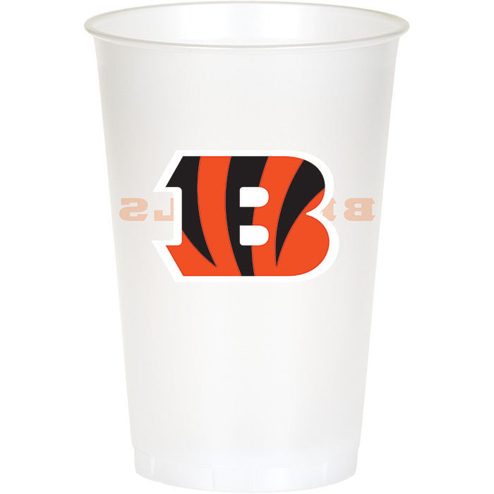 Cincinnati Bengals Plastic Cup, 20Oz, 8 ct by Creative Converting