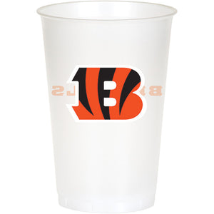 Cincinnati Bengals Plastic Cup, 20Oz, 8 ct by Creative Converting