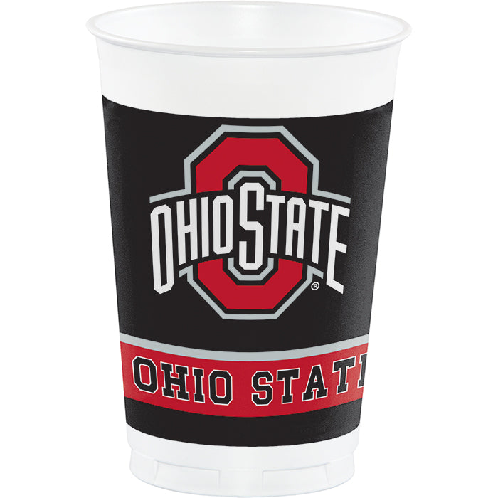 96ct Bulk Ohio State University 20 oz Plastic Cups