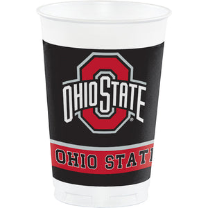 Ohio State University 20 Oz Plastic Cups, 8 ct by Creative Converting