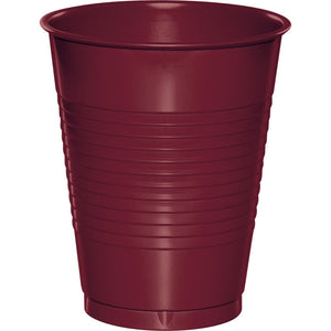 Bulk 240ct Burgundy 16 oz Plastic Cups 