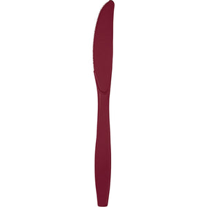Burgundy Red Plastic Knives, 24 ct by Creative Converting