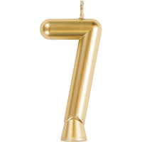 12ct Bulk Gold Number 7 Candles