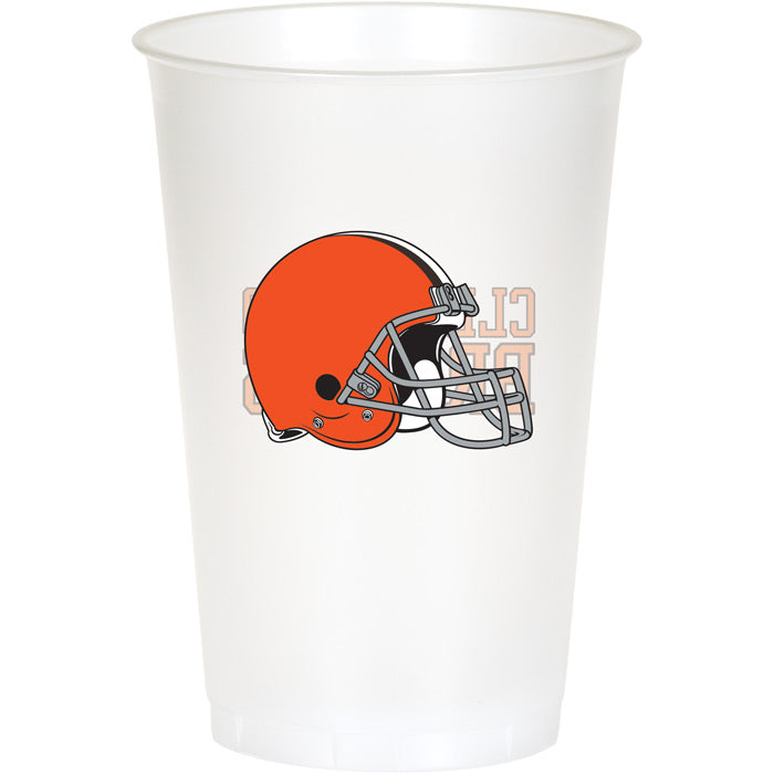 96ct Bulk Cleveland Browns 20 oz Plastic Cups by Creative Converting