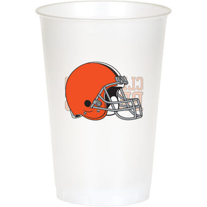 Cleveland Browns Plastic Cup, 20Oz, 8 ct by Creative Converting