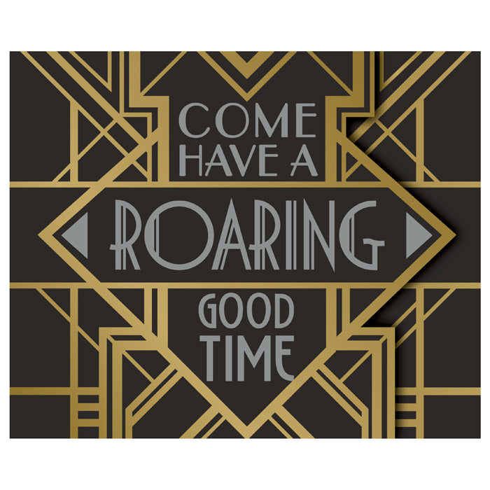 Roaring 20S Invitations, Pack Of 8 by Creative Converting