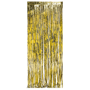 Foil Door Curtain Gold, 8'X3' by Creative Converting