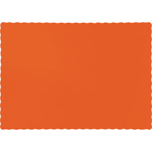 Bulk 600ct Sunkissed Orange Paper Placemats 