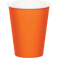 Bulk 96ct Sunkissed Orange Value Friendly 9 oz Hot & Cold Cups 