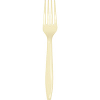 Bulk 288ct Ivory Plastic Forks 