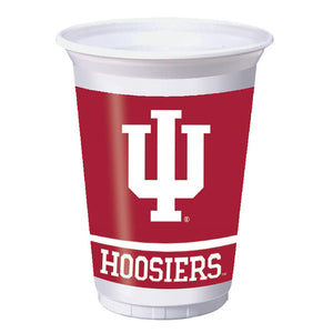 96ct Bulk Indiana University 20 oz Plastic Cups