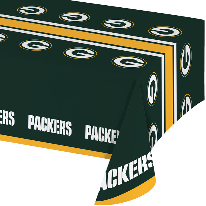 Green Bay Packers Plastic Table Cover, 54" x 102" by Creative Converting