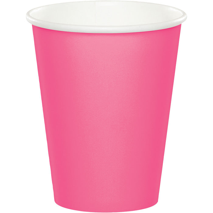 Bulk 240ct Candy Pink 9 oz Hot & Cold Cups 