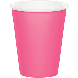 Bulk 240ct Candy Pink 9 oz Hot & Cold Cups 
