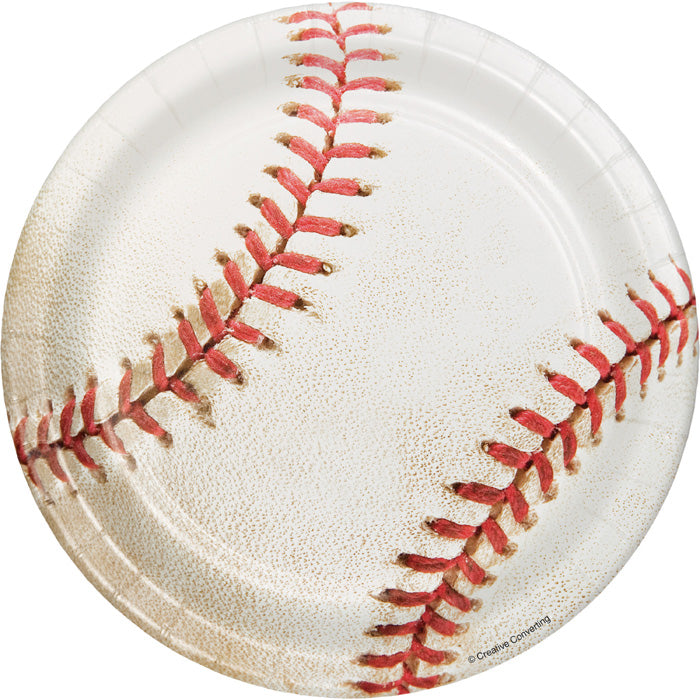 96ct Bulk Baseball Dessert Plates