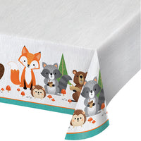6ct Bulk Wild One Woodland Plastic Table Covers