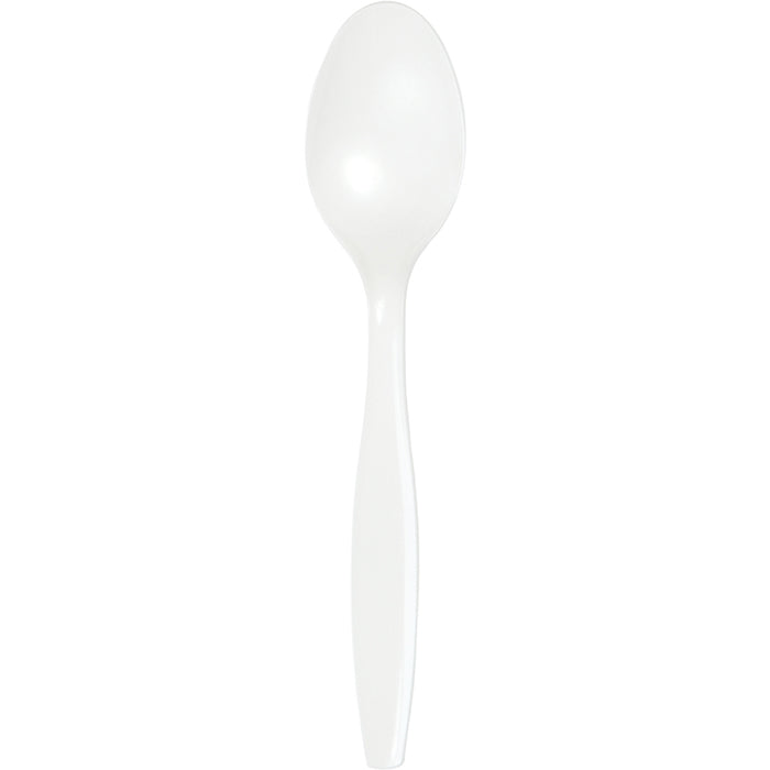 Bulk 288ct White Plastic Spoons 