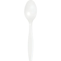 Bulk 288ct White Plastic Spoons 