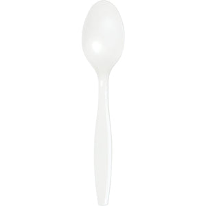 Bulk 288ct White Plastic Spoons 