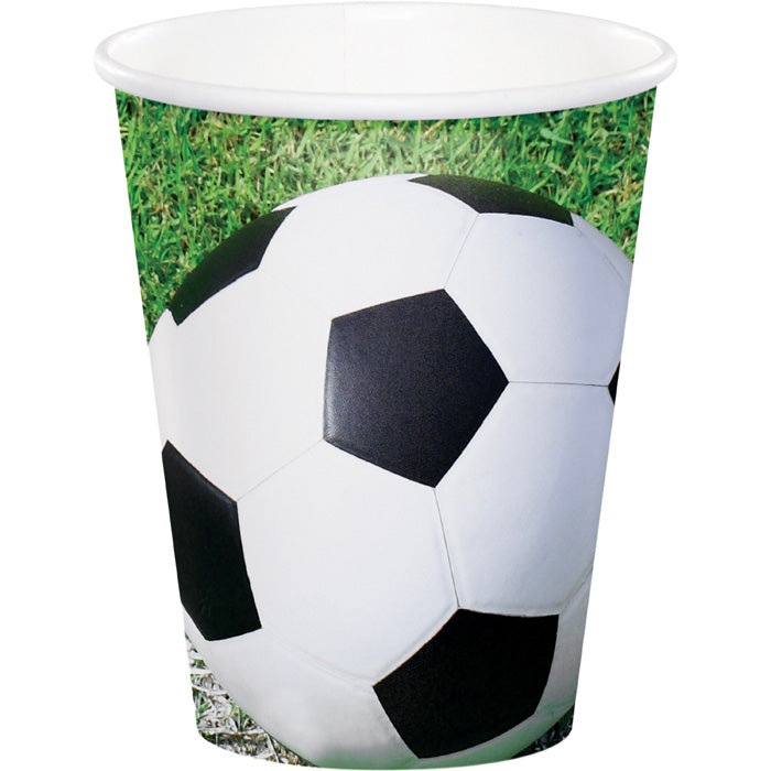 Sports Fanatic Soccer Hot/Cold Paper Paper Cups 9 Oz., 8 ct by Creative Converting