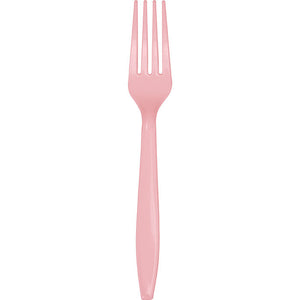 Bulk 600ct Classic Pink Bulk Plastic Forks 