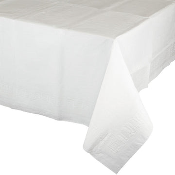 Bulk White Paper Table Covers 54" x 108" (6 per Case)