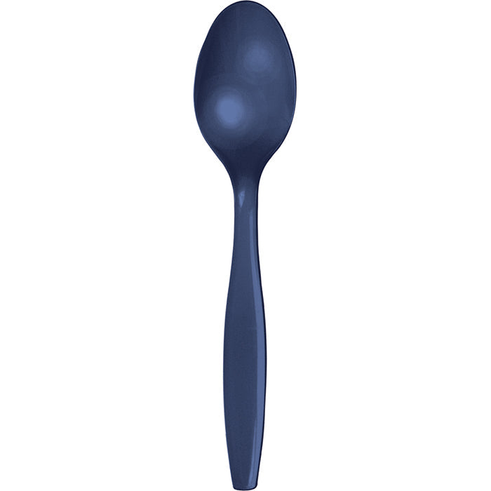 Bulk 288ct Navy Plastic Spoons 