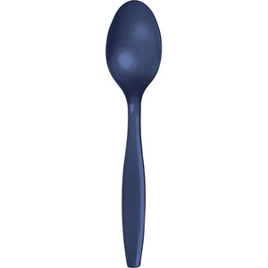 Navy Blue Plastic Spoons, 24 ct by Creative Converting