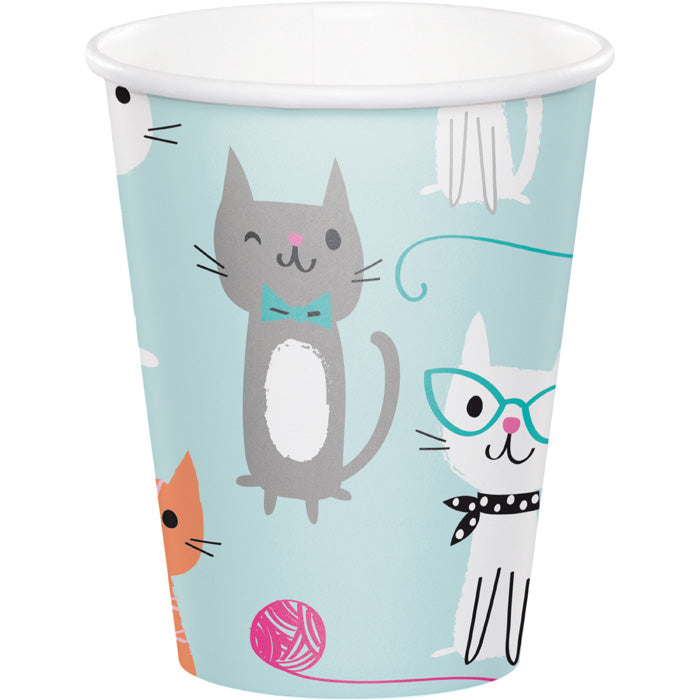 96ct Bulk Purr-fect Cat Party 9 oz Cups