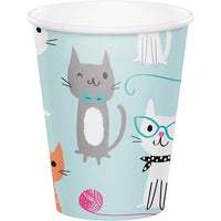 96ct Bulk Purr-fect Cat Party 9 oz Cups