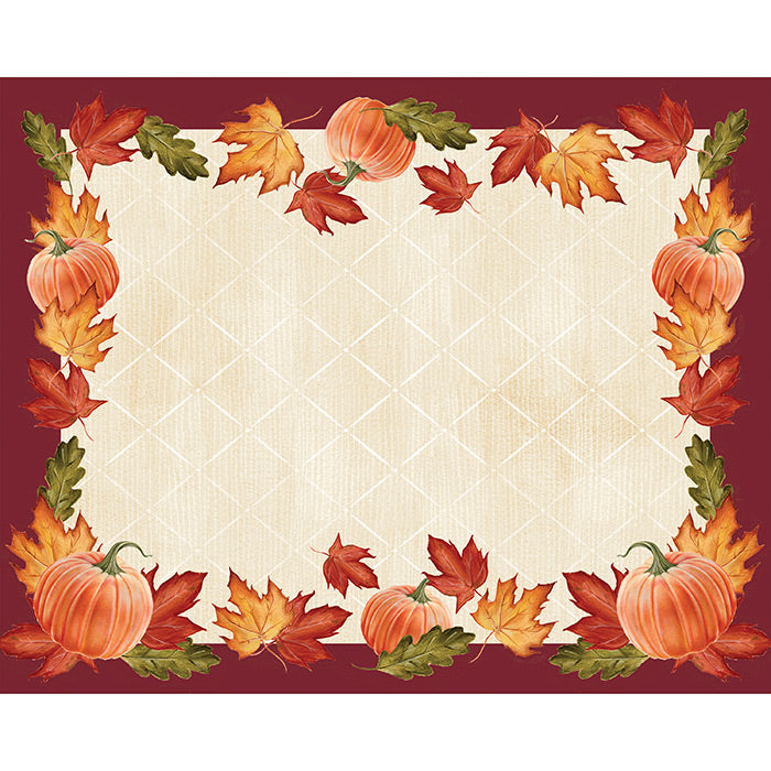 Leaves And Pumpkin Placemats, 12 ct by Creative Converting